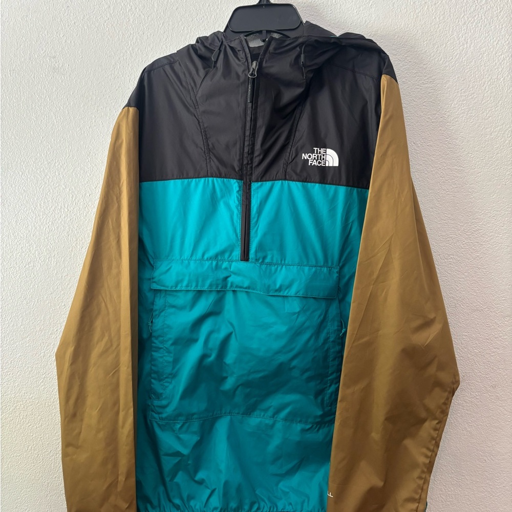 The North Face Black and Blue Windbreaker Anorak